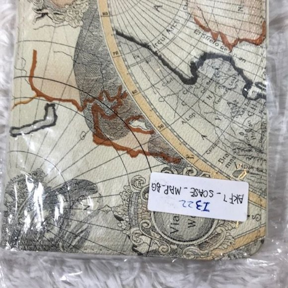 Kindle Fire HD 7 Map 360 Rotating Magnetic Smart Stand Case - Picture 8 of 9